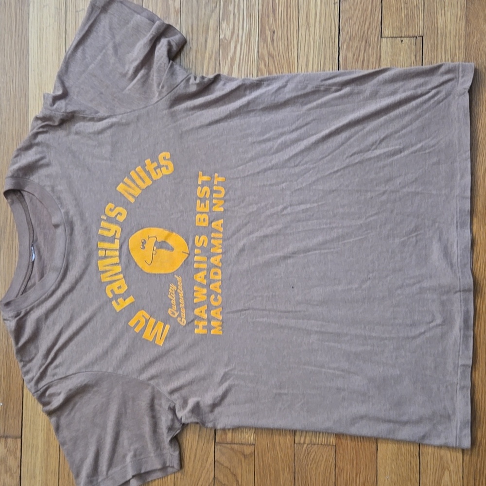 Vintage Hawaii Macadamia Nuts Paper Thin T Shirt